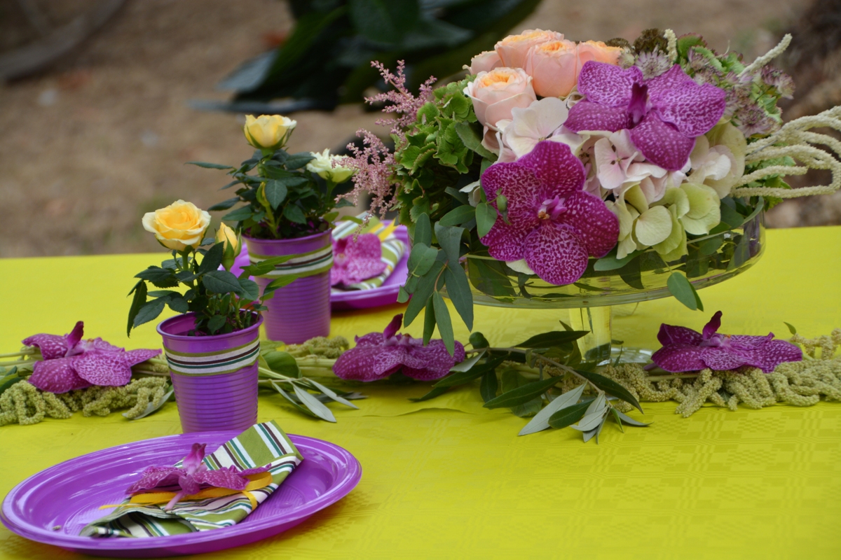 Decoracion floral mesa Reus